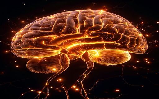 「質の高い覚醒」がミドル世代のQOLを変える――最新OX2R作動薬が示す睡眠科学の新地軸 photorealistic-brain-scan-showing-neural-pathways-glowing-with-amber-light-representing-orexin-activ.jpg