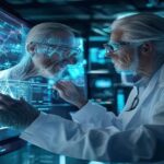 Natureが説く「予見」の科学。30-50代が人生100年時代を生き抜くための健康未来戦略 professional-researcher-analyzing-futuristic-medical-data-of-healthy-aging-adult.jpg
